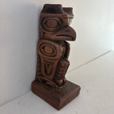 Alaskan Eagle Wood Totem Sculpture, Sku: 033066